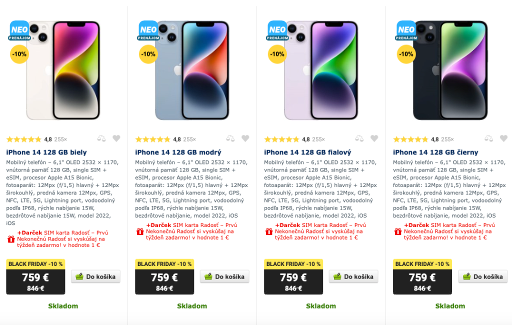 black friday na alza.sk iphone 14